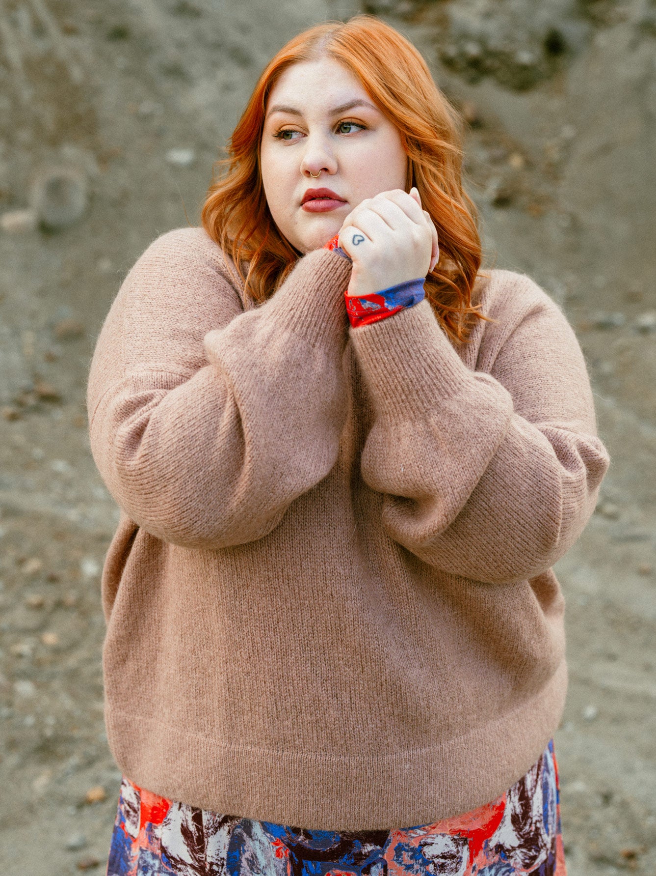 Fluffy pullover shop
